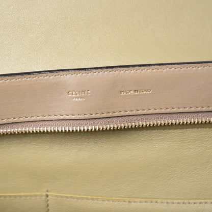 Celine Smooth Calfskin Suede Medium Tri-Color Trapeze Olive 8 of 20