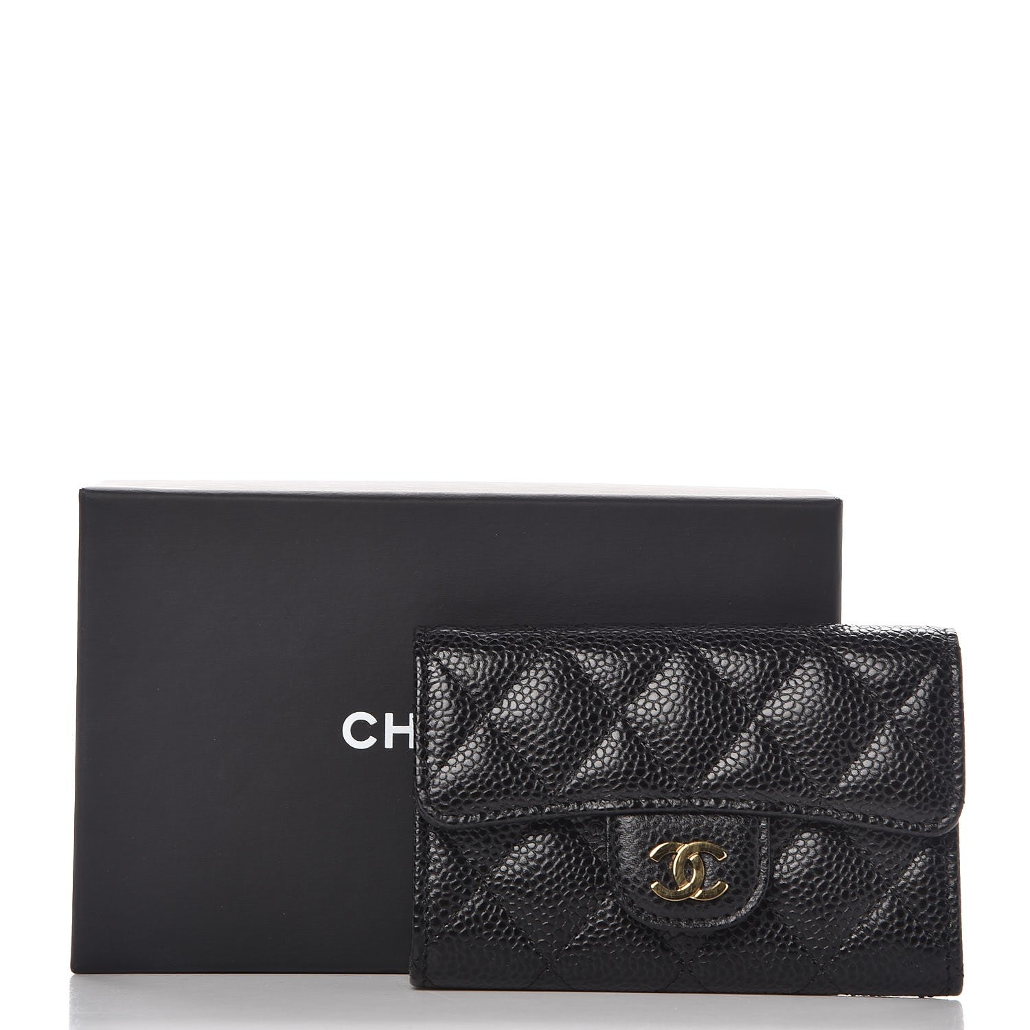 Chanel Caviar Quilted Flap Card Holder Black 9 of 9