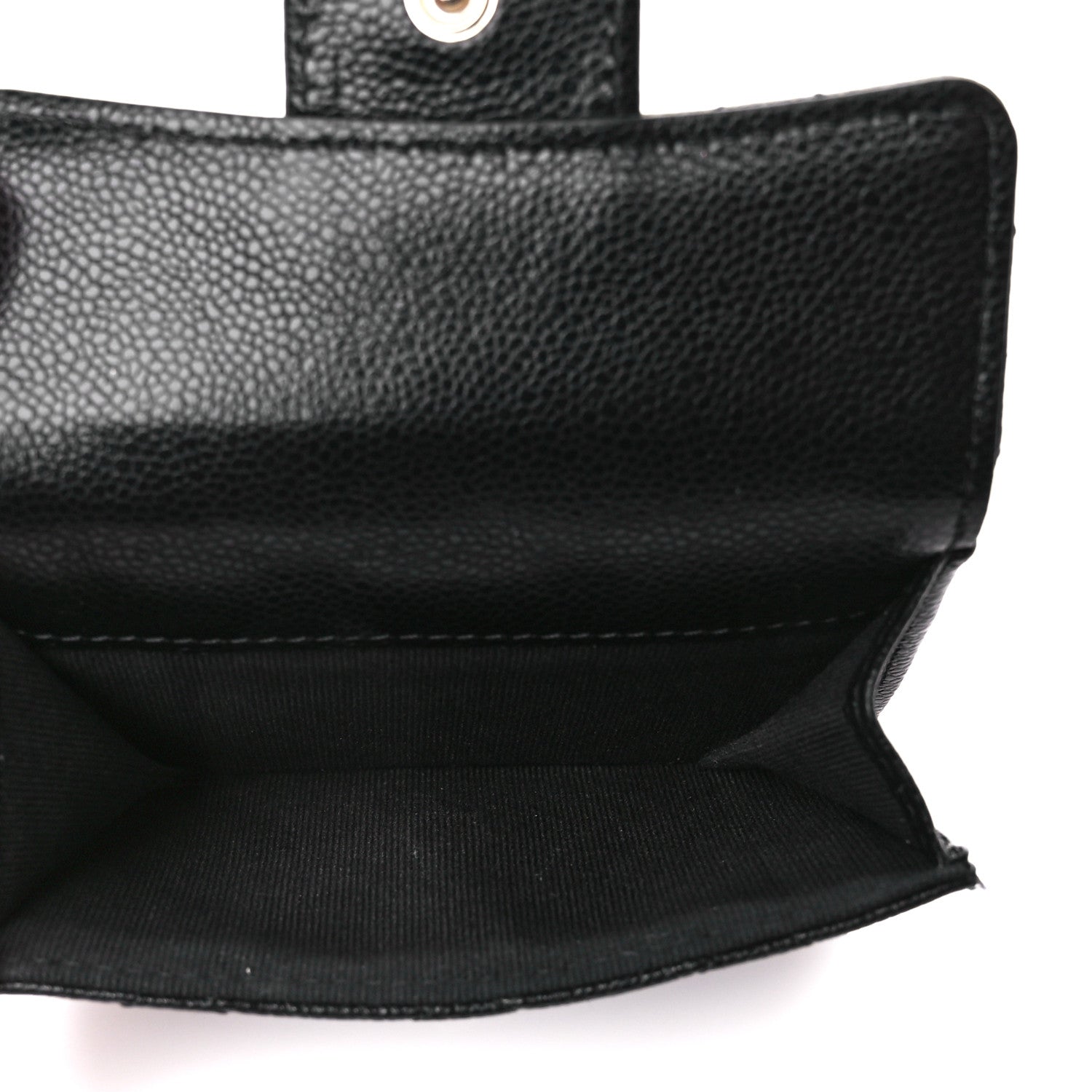 Chanel Caviar Quilted Double Flap Wallet Black 6 of 15