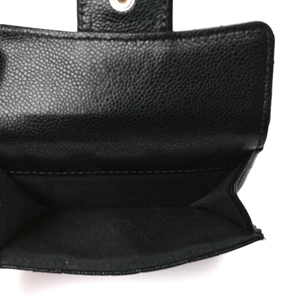 Chanel Caviar Quilted Double Flap Wallet Black 6 of 15