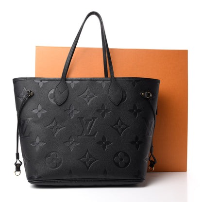 Louis Vuitton Empreinte Monogram Giant Neverfull MM Black 10 of 10