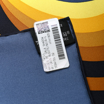 Hermes Silk Brides De Gala Shadow Scarf 90 Gris Bleute Black 2 of 4