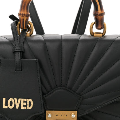 Gucci Calfskin Bamboo Trapuntata Queen Margaret Backpack Black 8 of 13