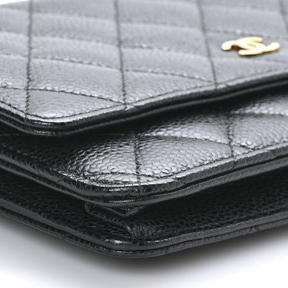 Chanel Caviar Quilted Wallet On Chain WOC Black 9 of 11