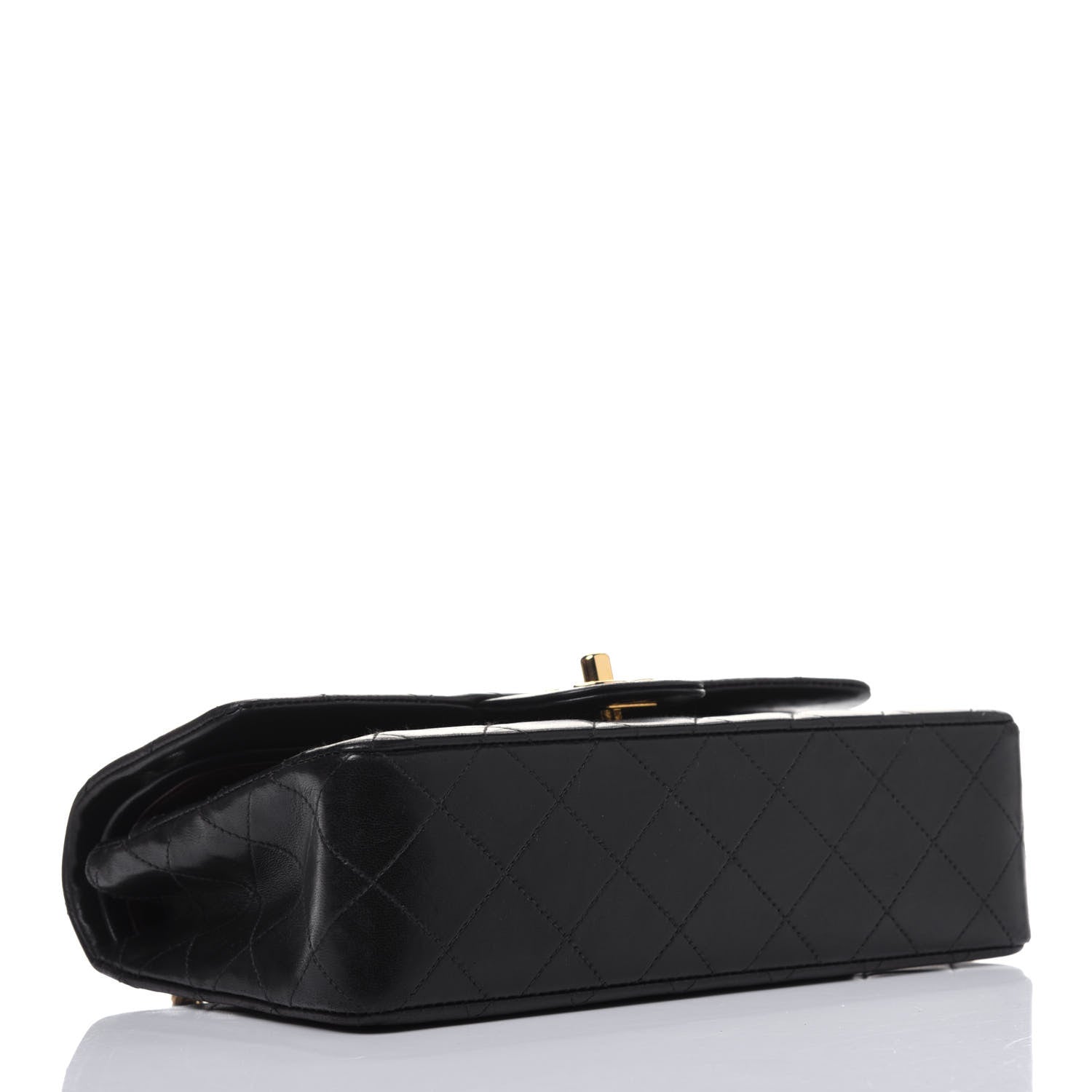 Chanel Lambskin Quilted Small Double Flap Black 4 of 14