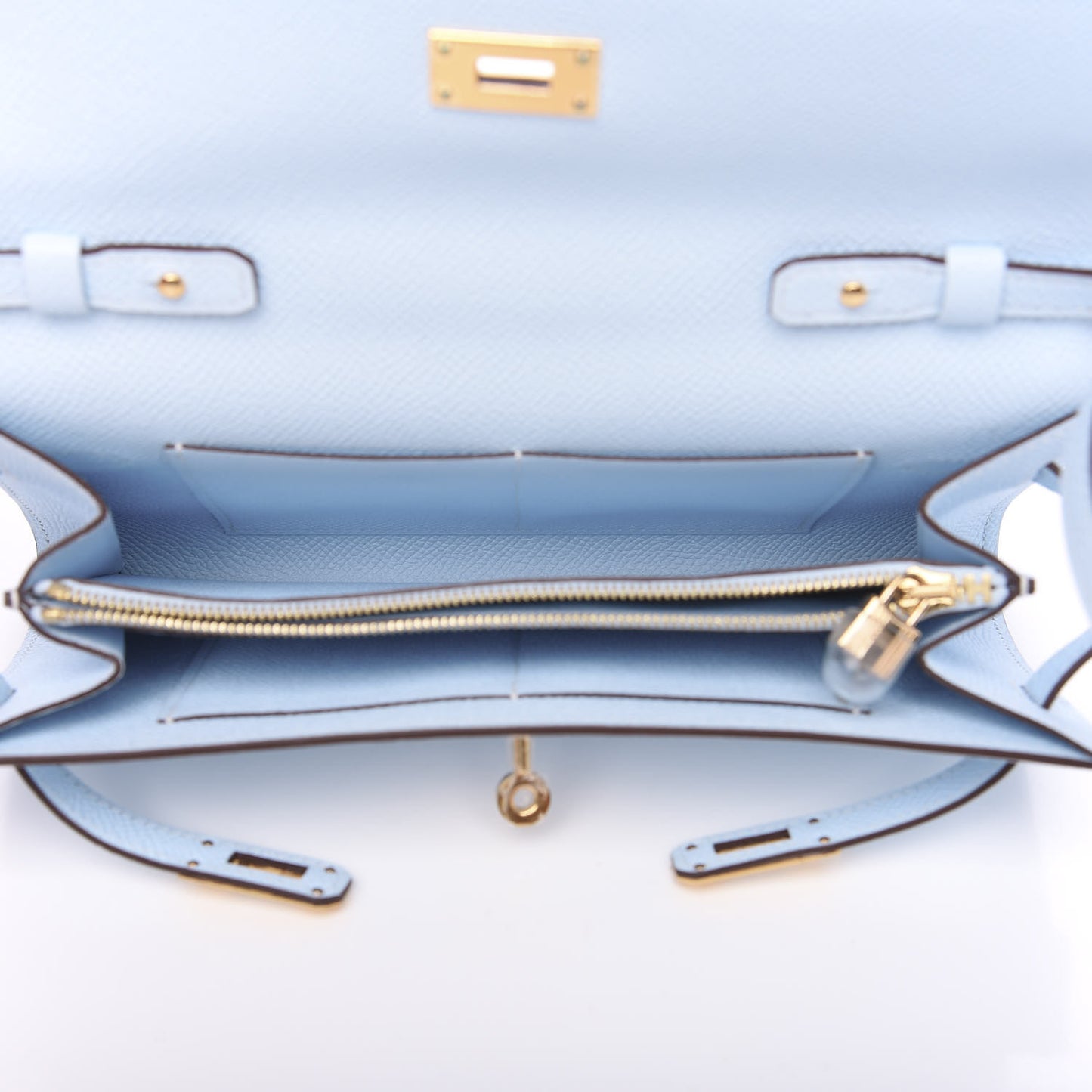 Epsom Kelly Wallet To Go Bleu Brume