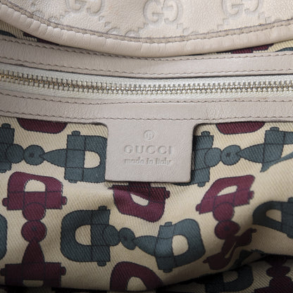 Gucci Guccissima Medium Pelham Shoulder Bag Off White 8 of 9