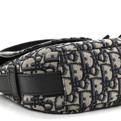 Christian Dior Oblique Mini Soft Saddle Bag Beige Black 8 of 11