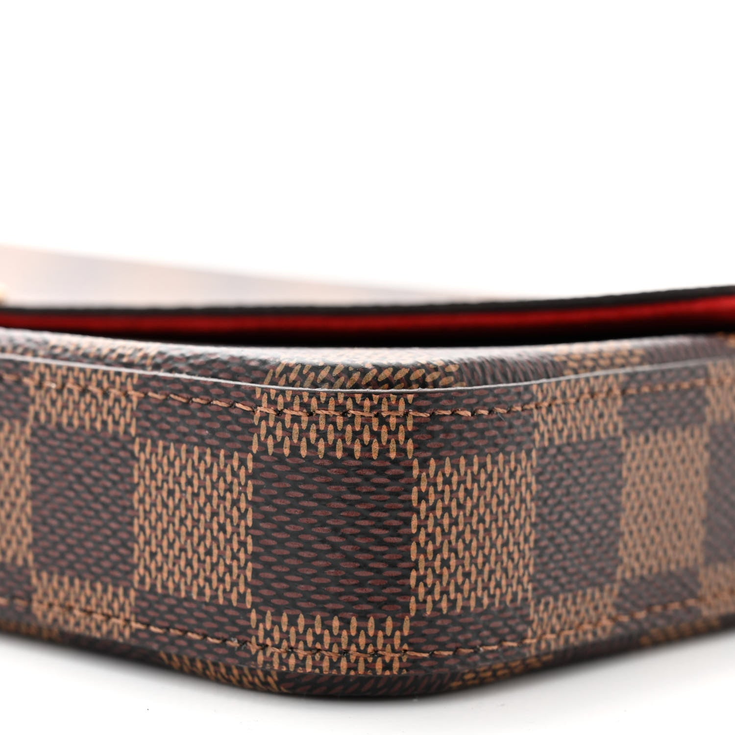 Louis Vuitton Damier Ebene Pochette Felicie Chain Wallet 10 of 11