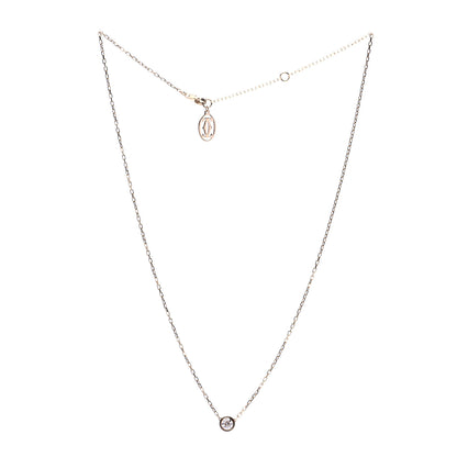 Cartier 18K Yellow Gold Diamond LM D'Amour Pendant Necklace 3 of 5