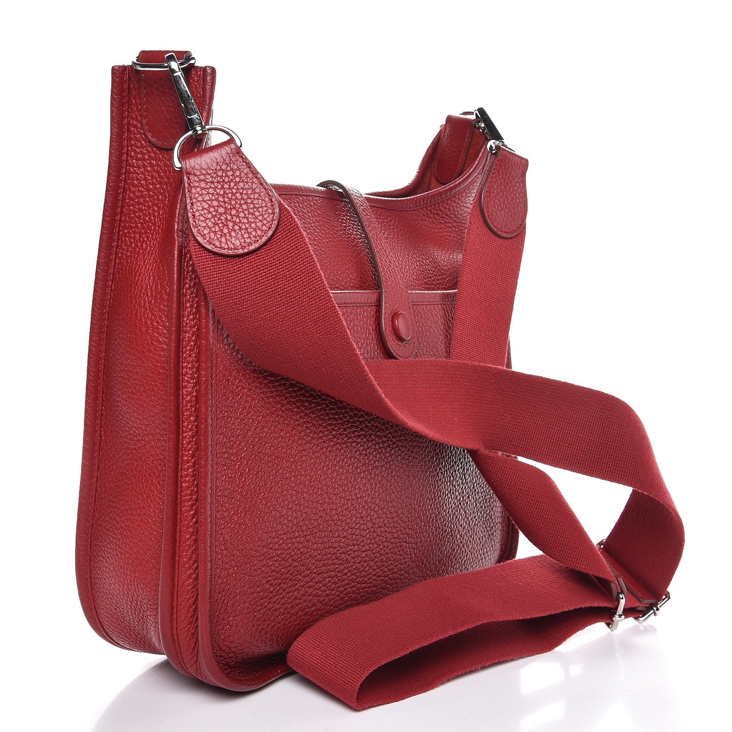 Hermes Taurillon Clemence Evelyne III PM Rouge Garance 3 of 7