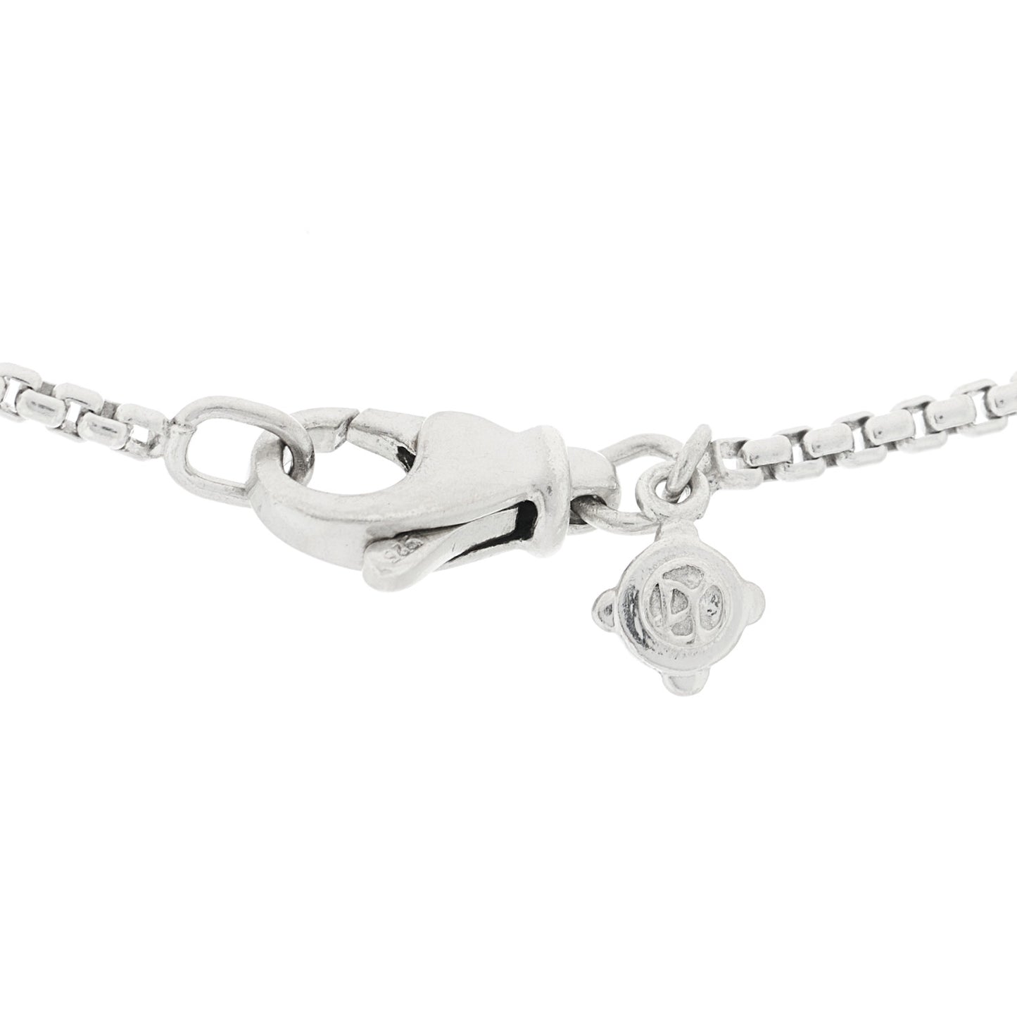 Sterling Silver Diamond Pave 29mm Crossover Cross Necklace