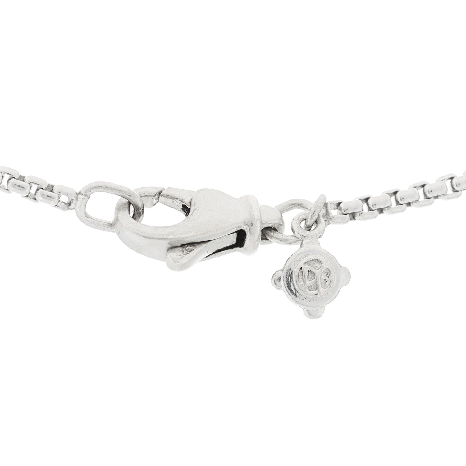 David Yurman Sterling Silver Diamond Pave 29mm Crossover Cross Necklace 5 of 5