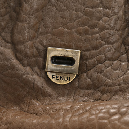 Fendi Calfskin B Bag Brown Grey 13 of 15