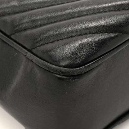 Saint Laurent Calfskin Matelasse Monogram Lou Camera Bag Black 14 of 17