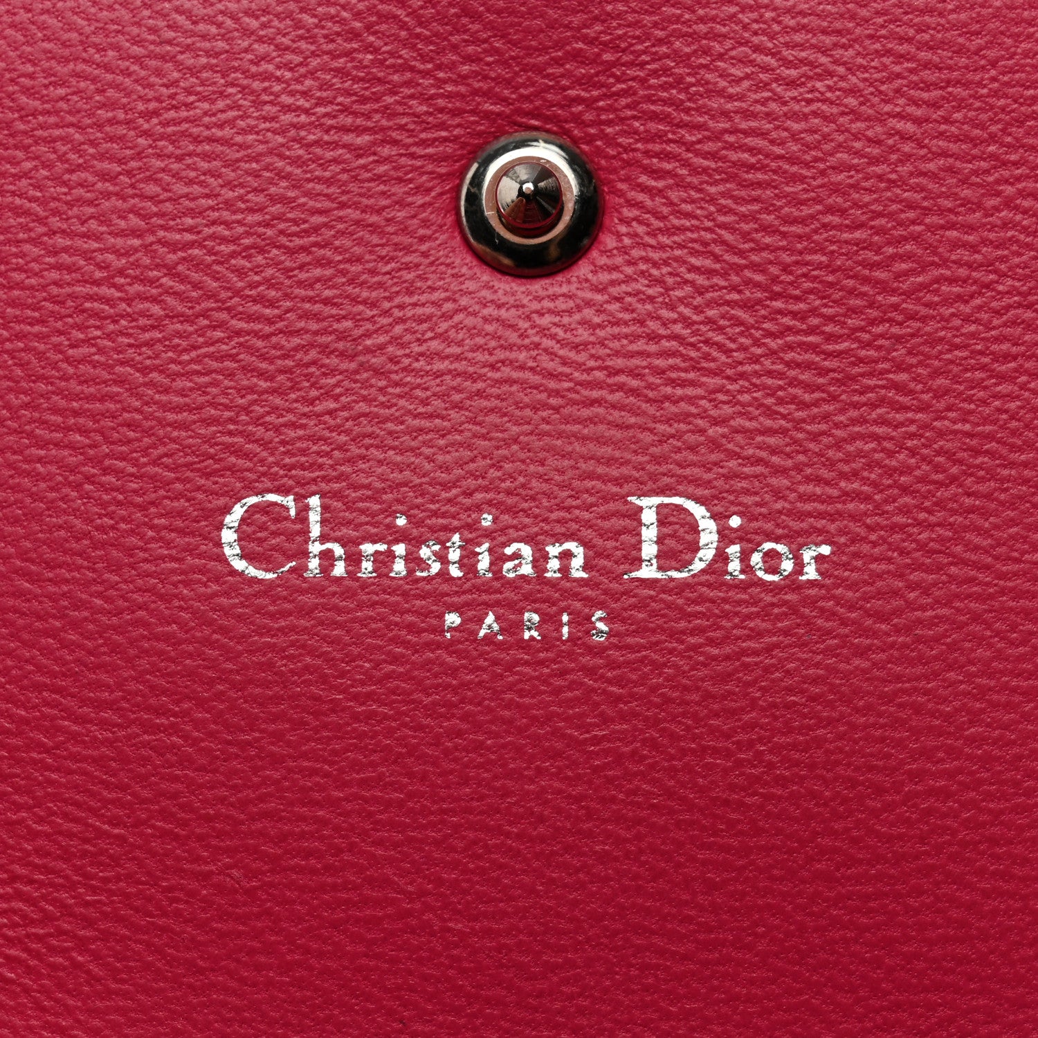 Christian Dior Calfskin Cannage Diorama Nomadene Wallet Fuchsia 6 of 18