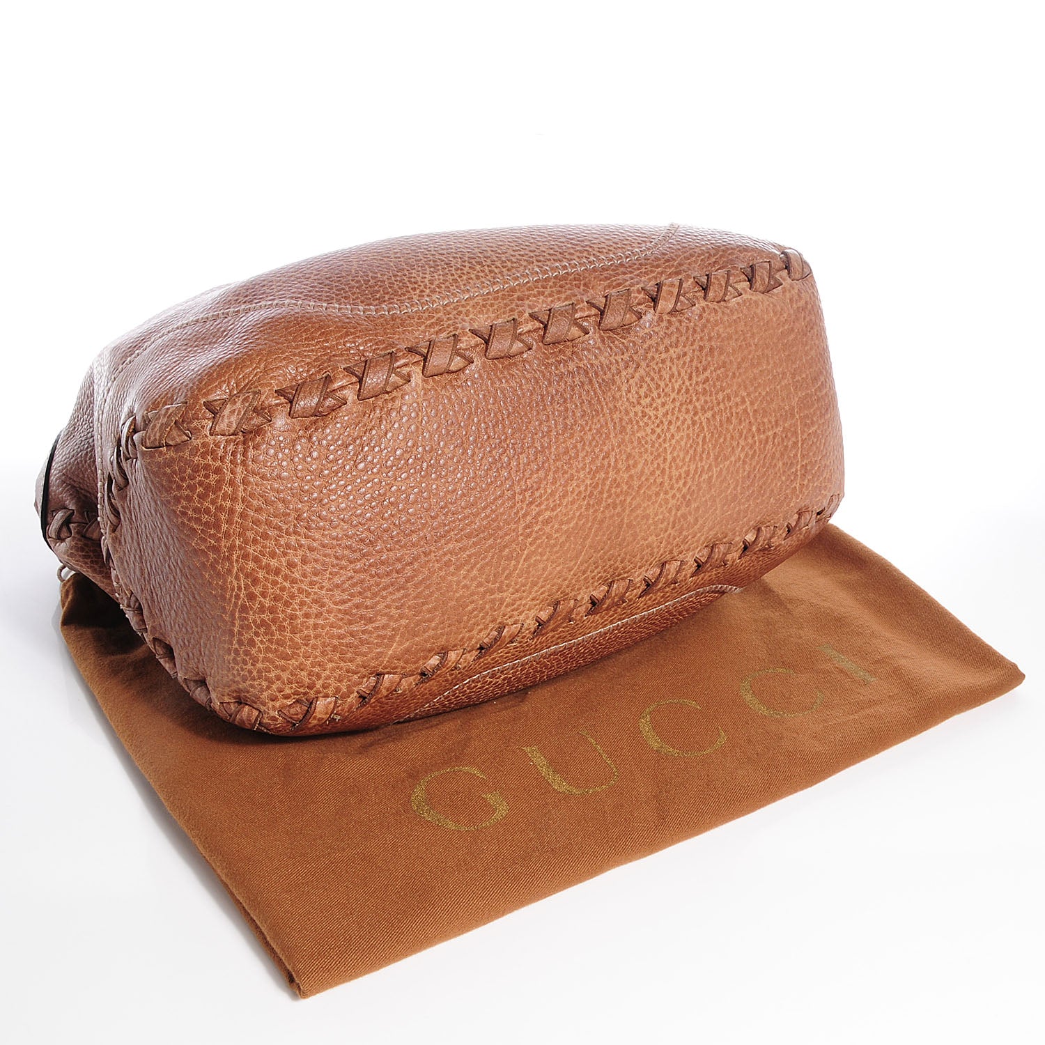 Gucci Grained Leather Medium Charlotte Hobo Light Brown 4 of 9