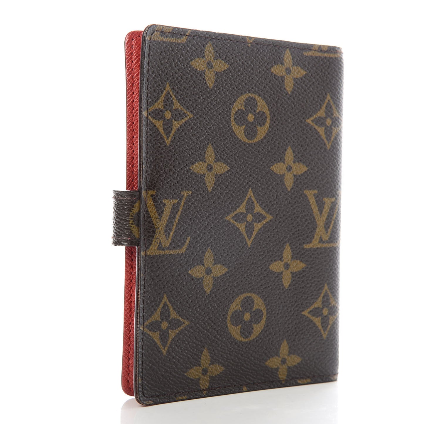 Monogram Groom Small Ring Agenda Cover Red
