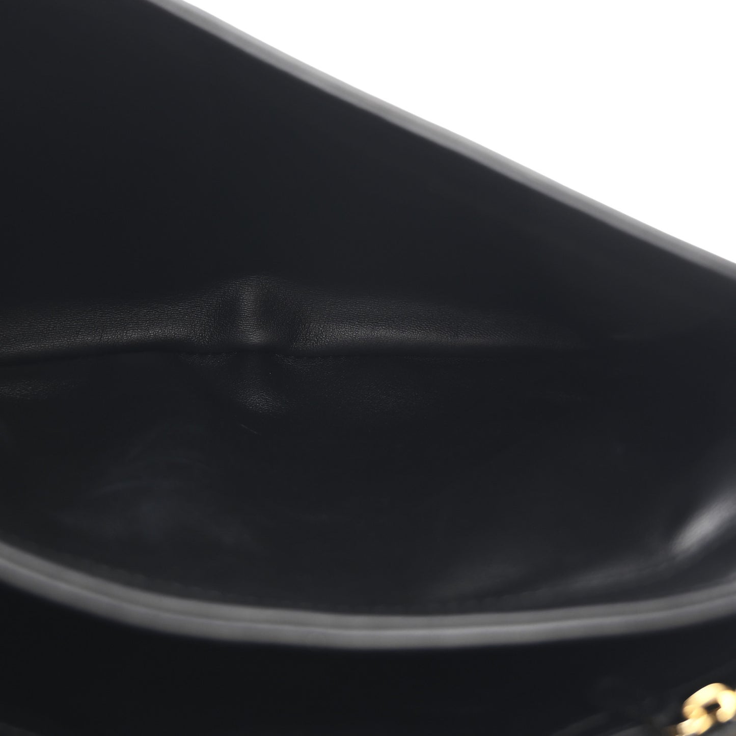 Roxy Calfskin Web Medium Studded Blondie Shoulder Flap Bag Black