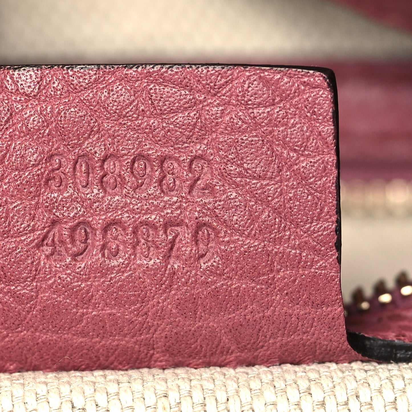 Pebbled Calfskin Medium Soho Chain Shoulder Bag Peonia Flower