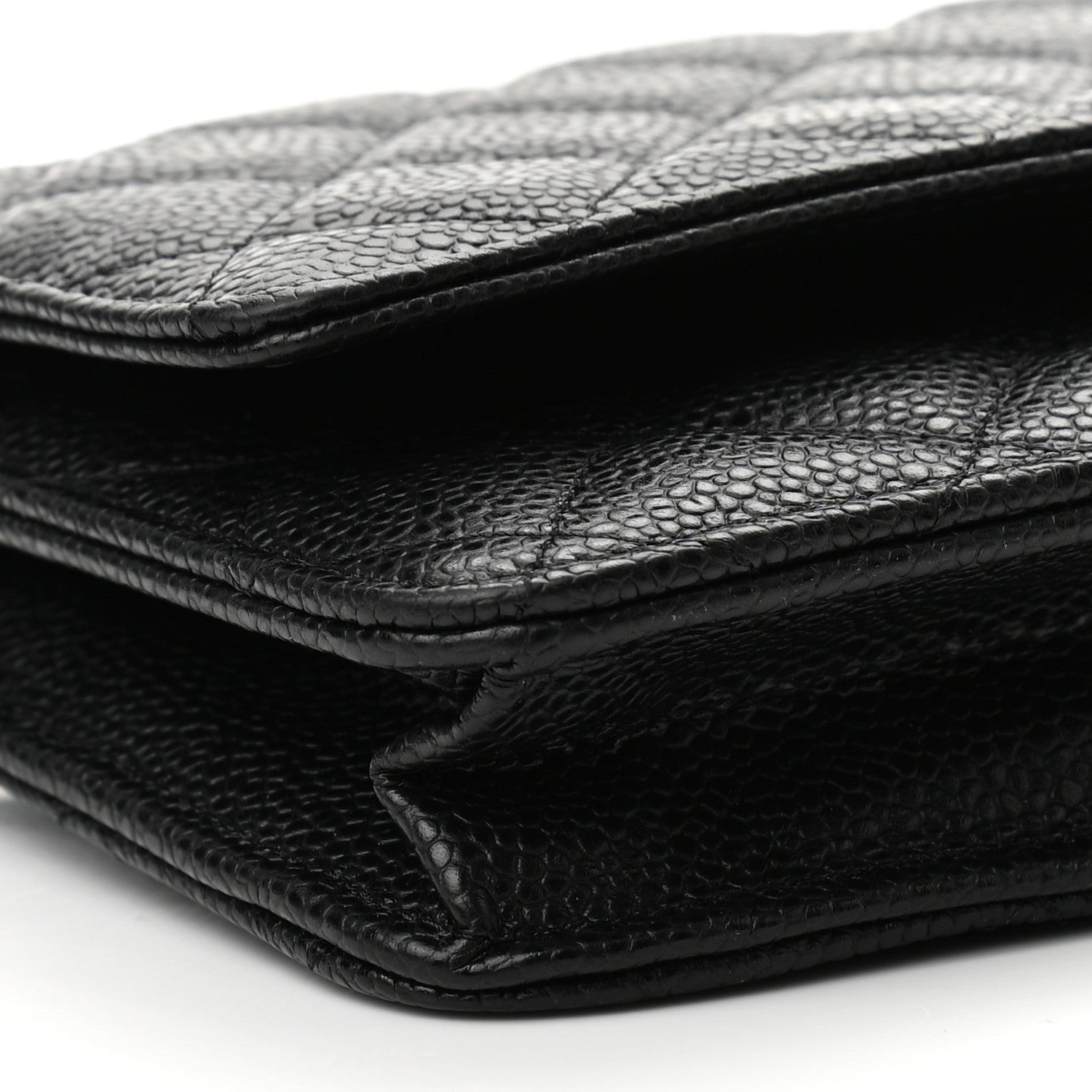 Chanel Caviar Quilted Wallet On Chain WOC Black 10 of 12