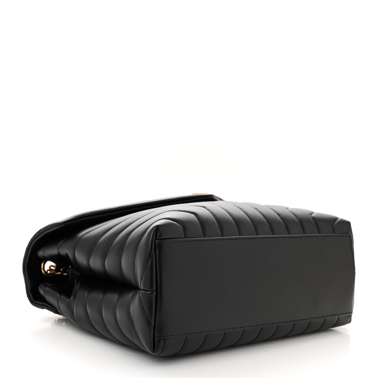 Saint Laurent Calfskin Y Quilted Monogram Medium Loulou Chain Satchel Black 3 of 9