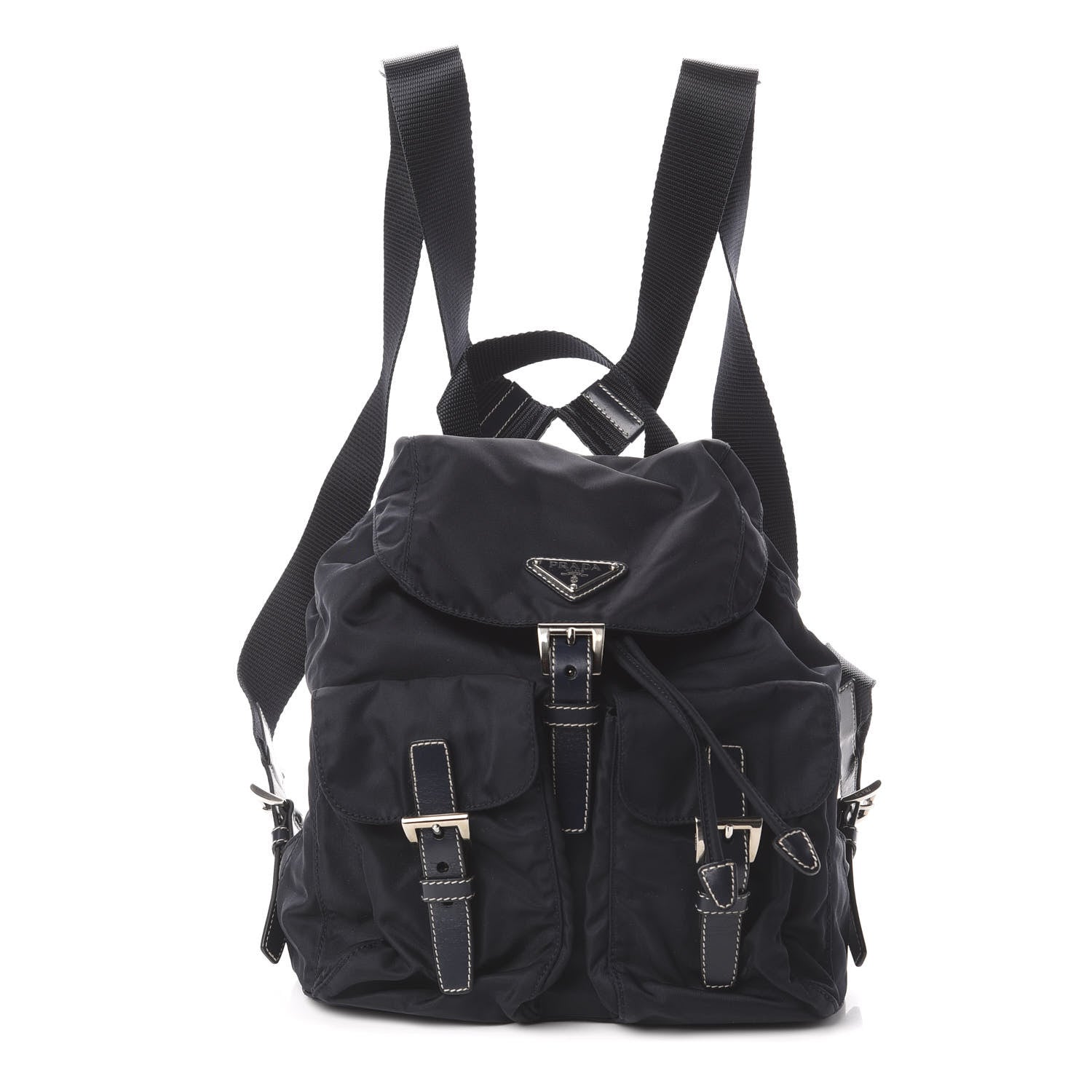 Prada Tessuto Nylon Vela Small Backpack Blue 1 of 8