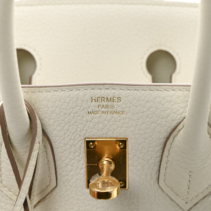 Hermes Togo Birkin 25 Craie 6 of 11