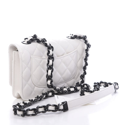 Chanel Caviar Quilted My Everything Wallet On Chain WOC White 3 of 12