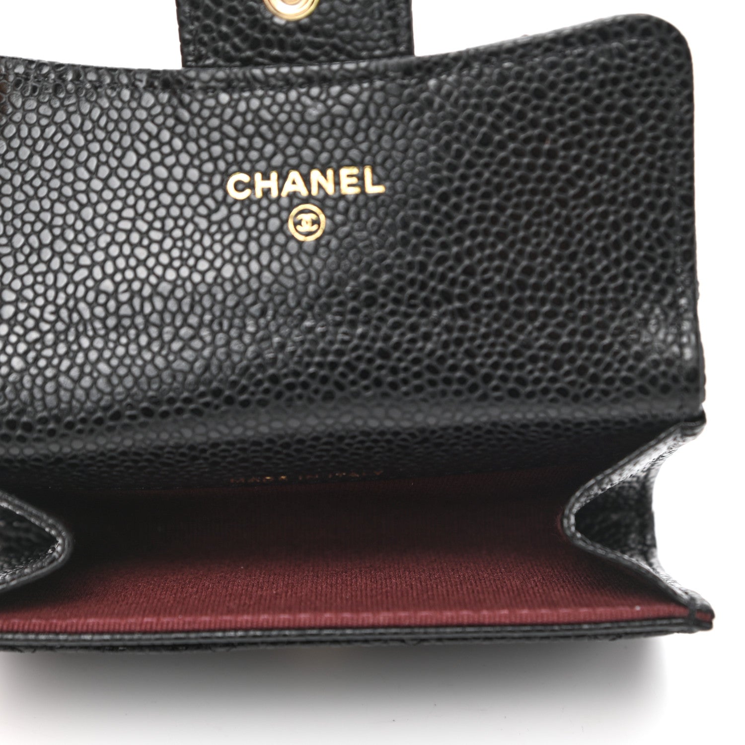Chanel Caviar Quilted Flap Card Holder Wallet Black 5 of 8