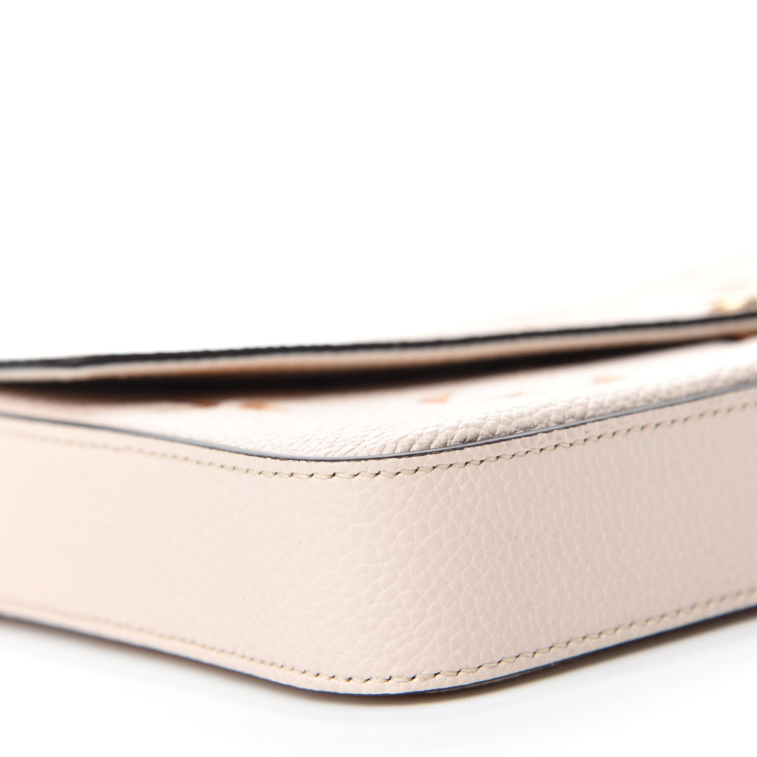 Louis Vuitton Empreinte Monogram Giant By The Pool Felicie Pochette Chain Wallet Cream Saffron 6 of 11