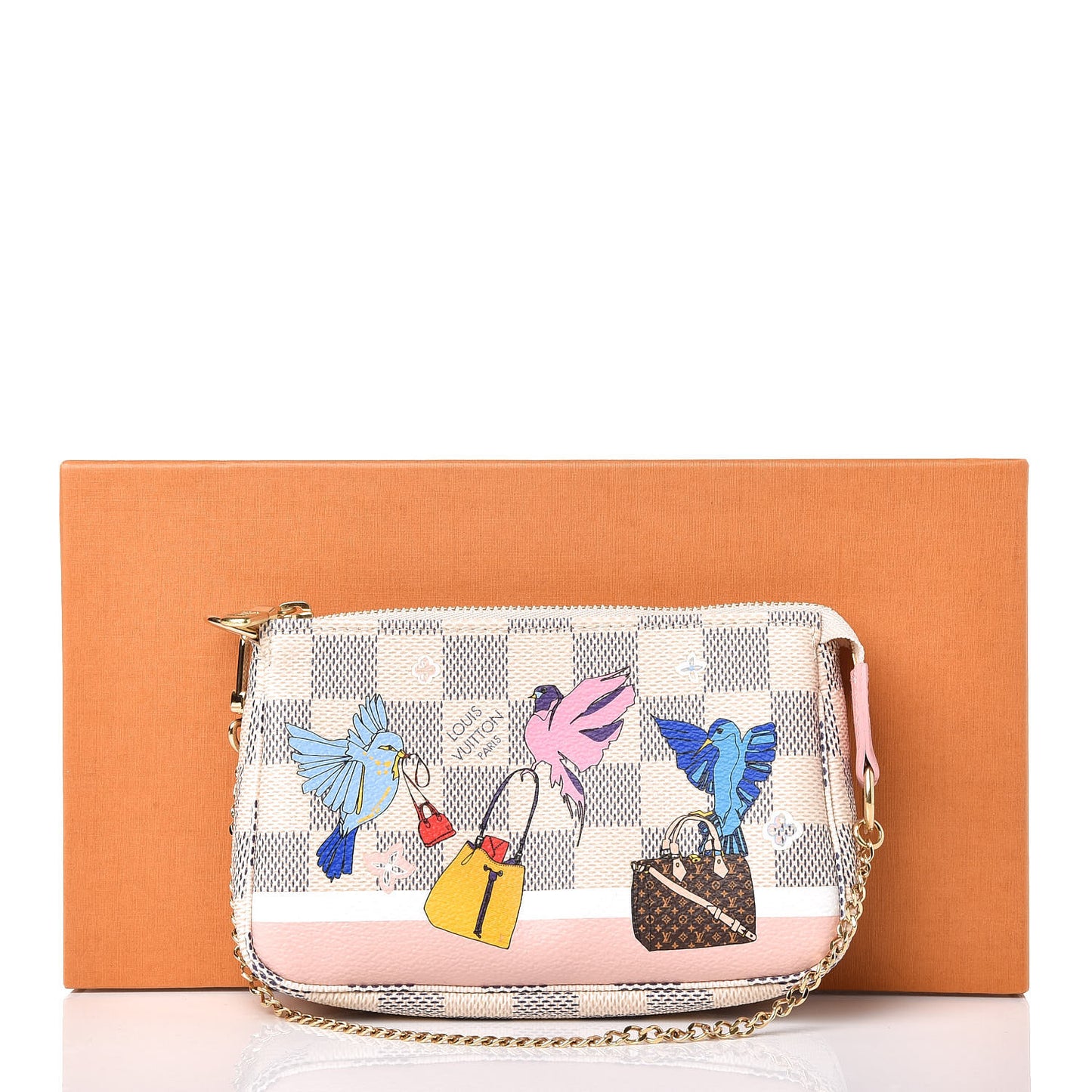 Damier Azur 2018 Christmas Animation Mini Pochette Accessories