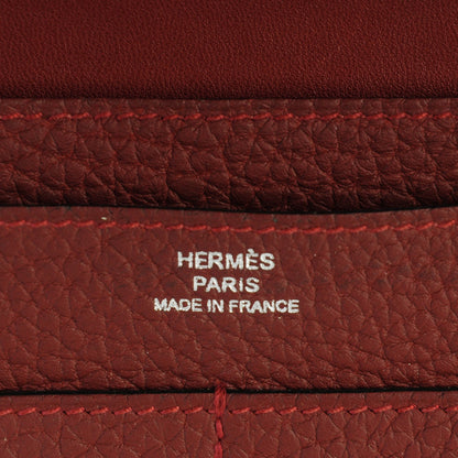 Hermes Togo Dogon Duo Wallet Rouge H 9 of 10