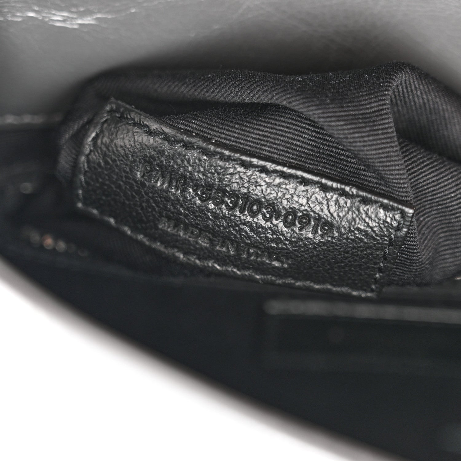 Saint Laurent Crinkled Calfskin Matelasse Monogram Niki Chain Wallet Storm 7 of 10