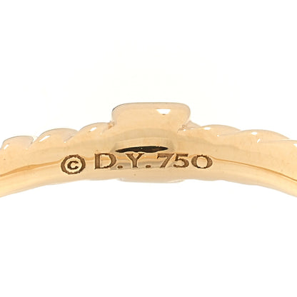 David Yurman 18K Yellow Gold Diamond Cable Collectibles Stack Ring 52 6 4 of 4