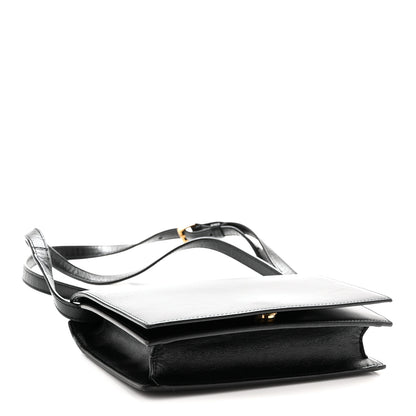 Saint Laurent Smooth Calfskin Monogram Crossbody Bag Black 4 of 9