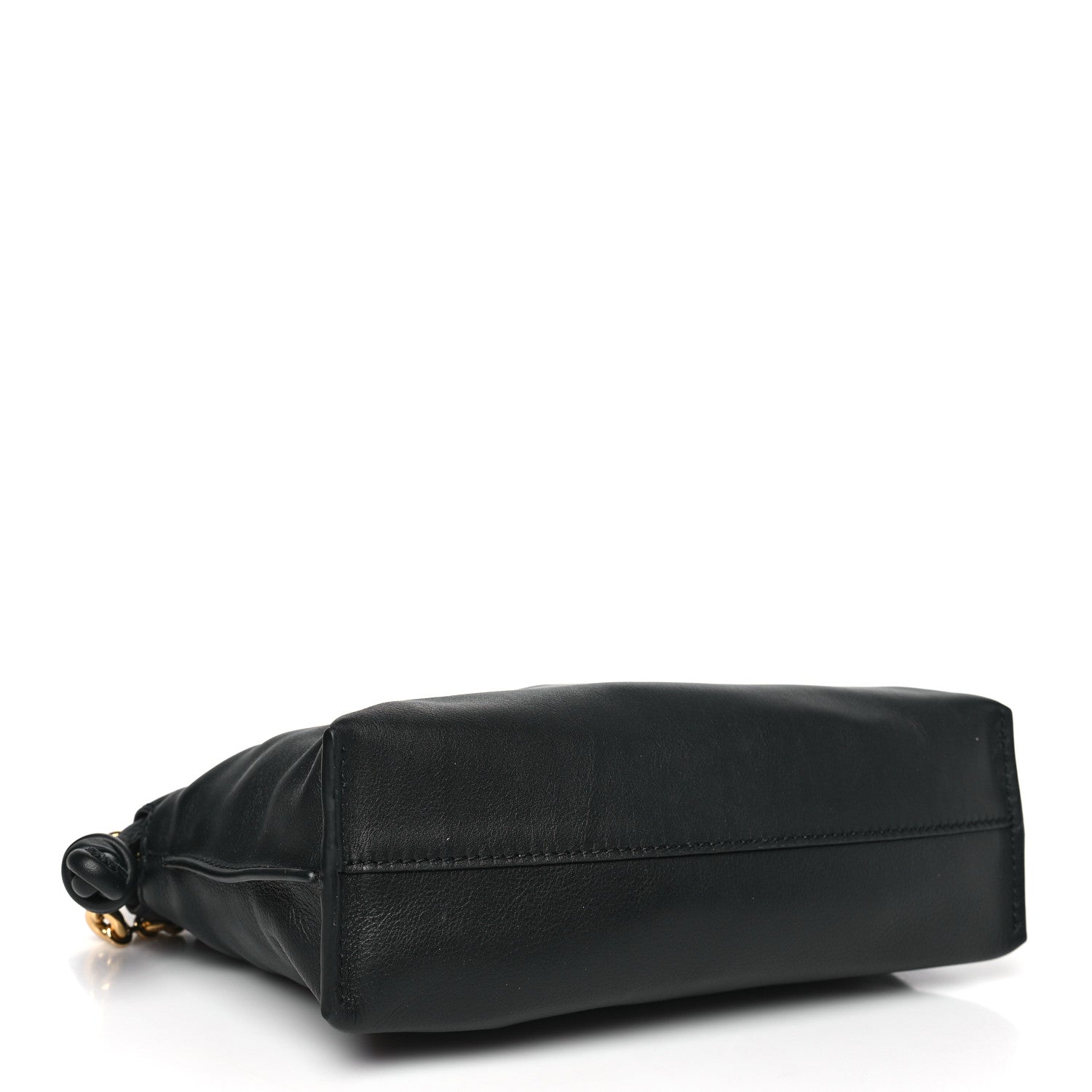 Loewe Mellow Nappa Donut Chain Flamenco Knot Clutch Black 4 of 10