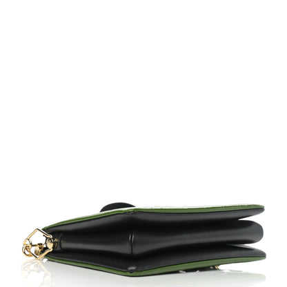 Louis Vuitton Patent Embossed Monogram Coussin PM Green Black 4 of 11