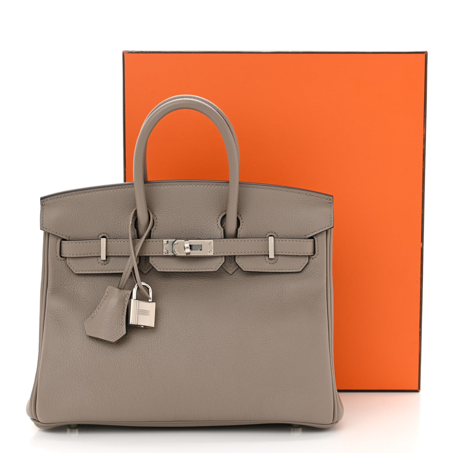 Hermes Taurillon Novillo Birkin 25 Gris Asphalte 12 of 12