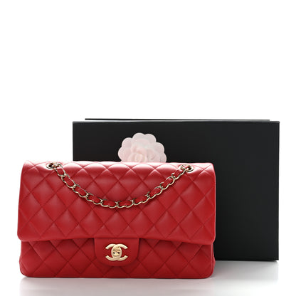 Chanel Lambskin Quilted Medium Double Flap Red 13 of 13