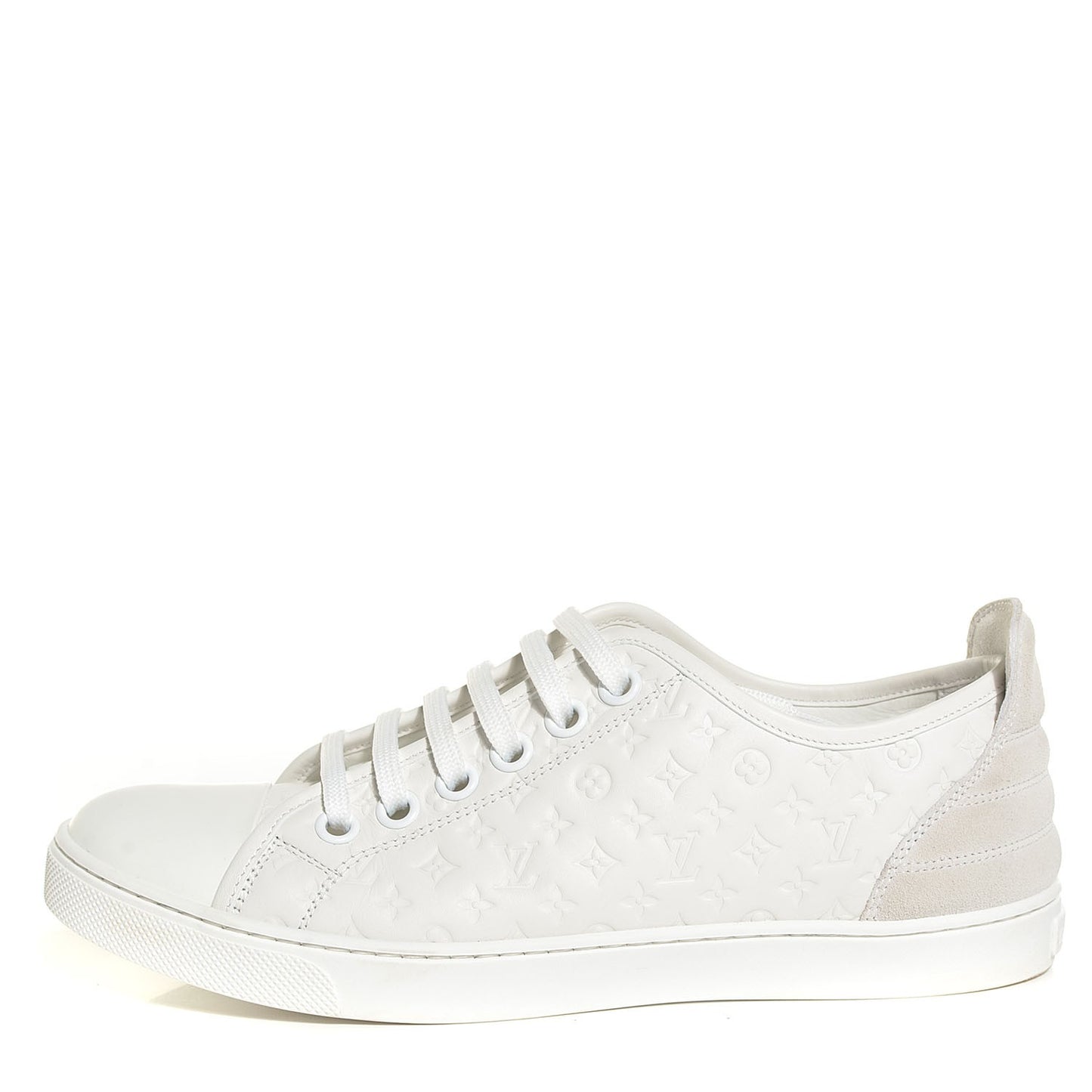 Calf Monogram Punchy Sneaker 39.5 8.5 White