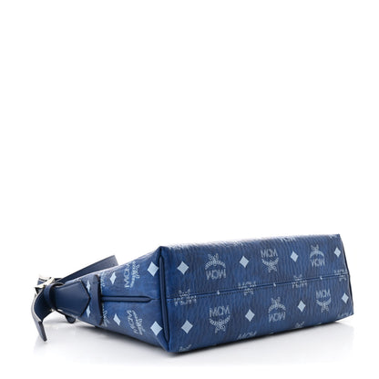 MCM Visetos Aren Hobo Crossbody Bag Blue 4 of 10