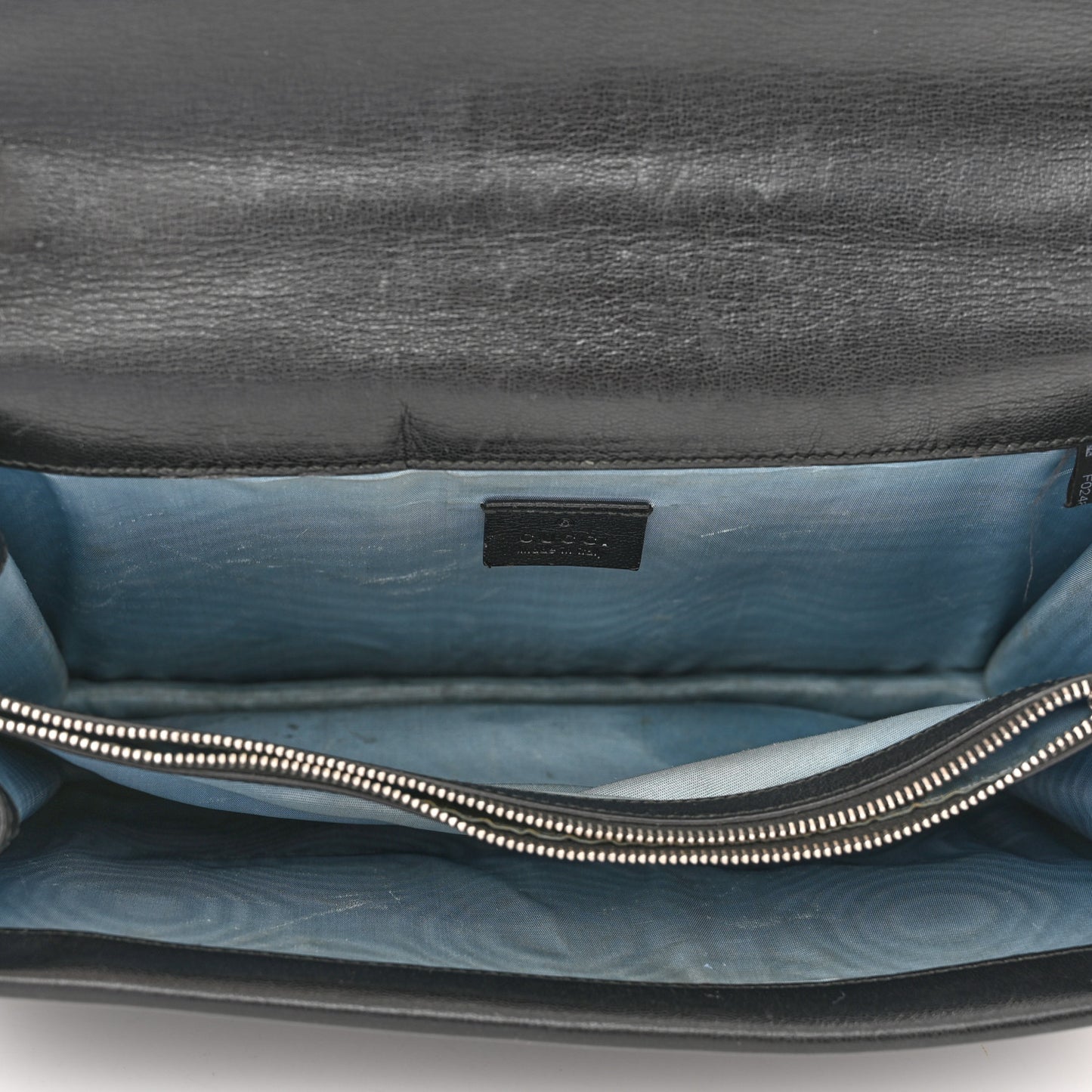 X SEGA Calfskin GUCCY Stars Medium Dionysus Shoulder Bag Black Gold