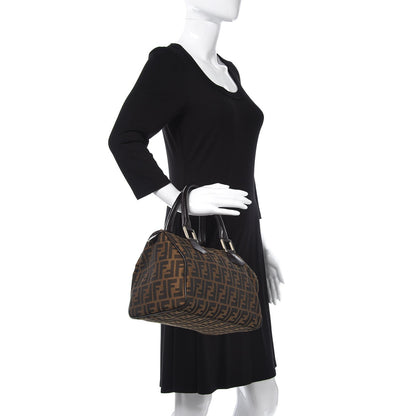 Fendi Zucca Cuoio Lucido Medium Chef Boston Tobacco Moro 2 of 8