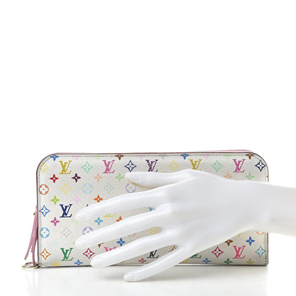 Louis Vuitton Monogram Multicolor Insolite Wallet White Litchi 2 of 18