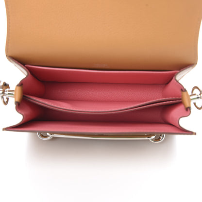 Hermes Evercolor Verso Mini Sac Roulis Caramel Rose D'Ete 5 of 11