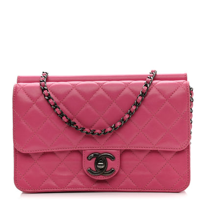 Chanel Lambskin Quilted Medium Crossing Times Flap Pink 1 of 12