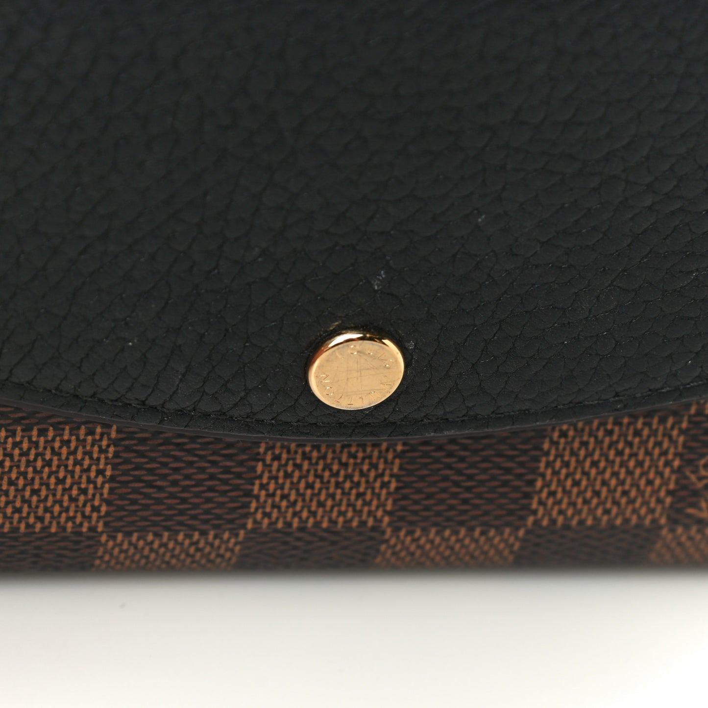 Damier Ebene Normandy Compact Wallet Black