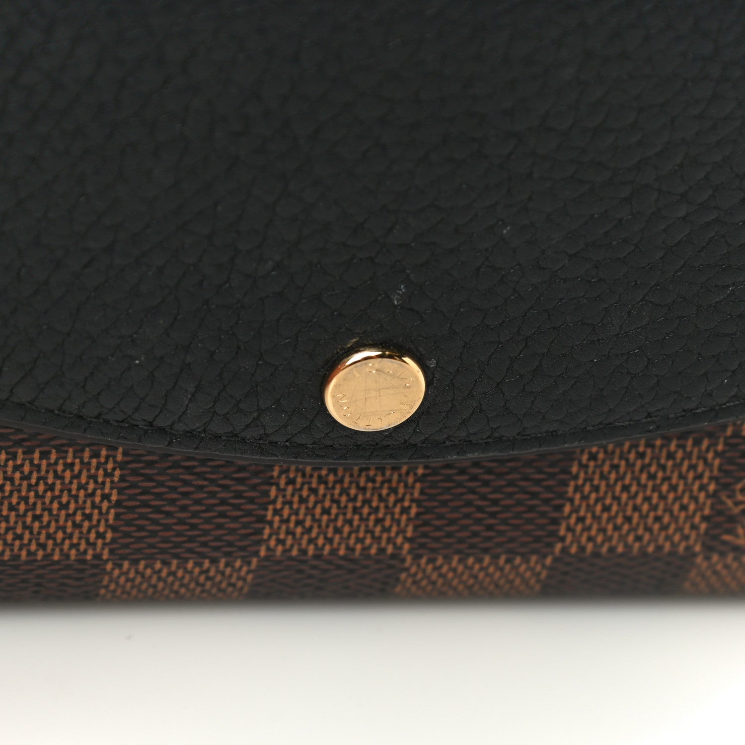 Louis Vuitton Damier Ebene Normandy Compact Wallet Black 11 of 15
