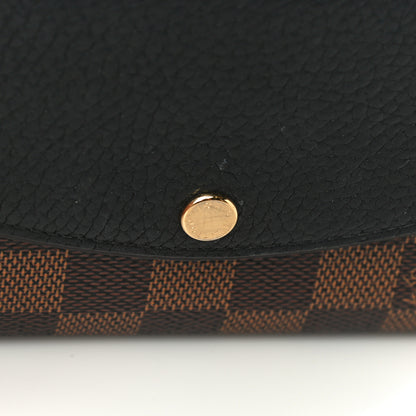 Louis Vuitton Damier Ebene Normandy Compact Wallet Black 11 of 15